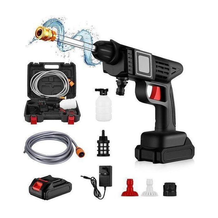 Pistolet de lavage auto électrique sans fil Pulvérisateur haute pression;