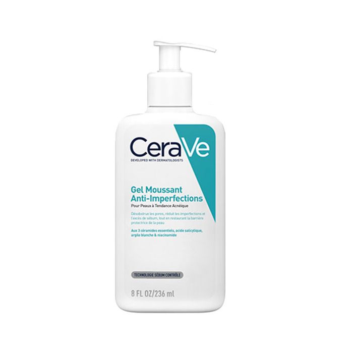 CeraVe Gel Moussant Anti-Imperfection Purifie la Peau à Tendance Acnéique 236ml