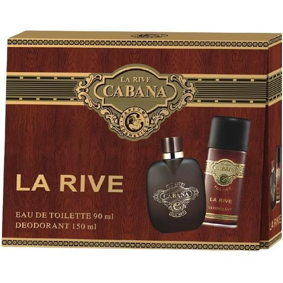 Ensemble de parfums - LA RIVE - Cabana - Eau de toilette 90 ml - Déodorant 150 ml - Rouge