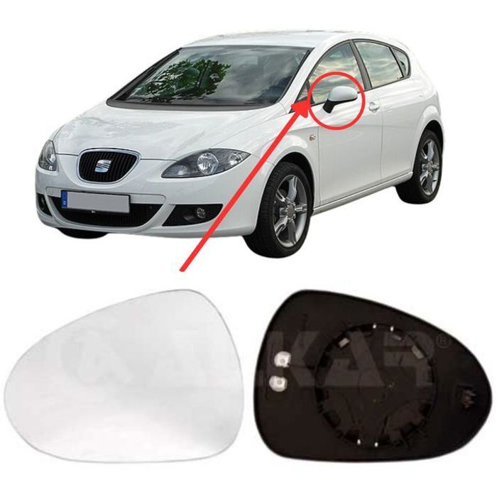Verre Retroviseur Gauche Seat Leon (1P1)