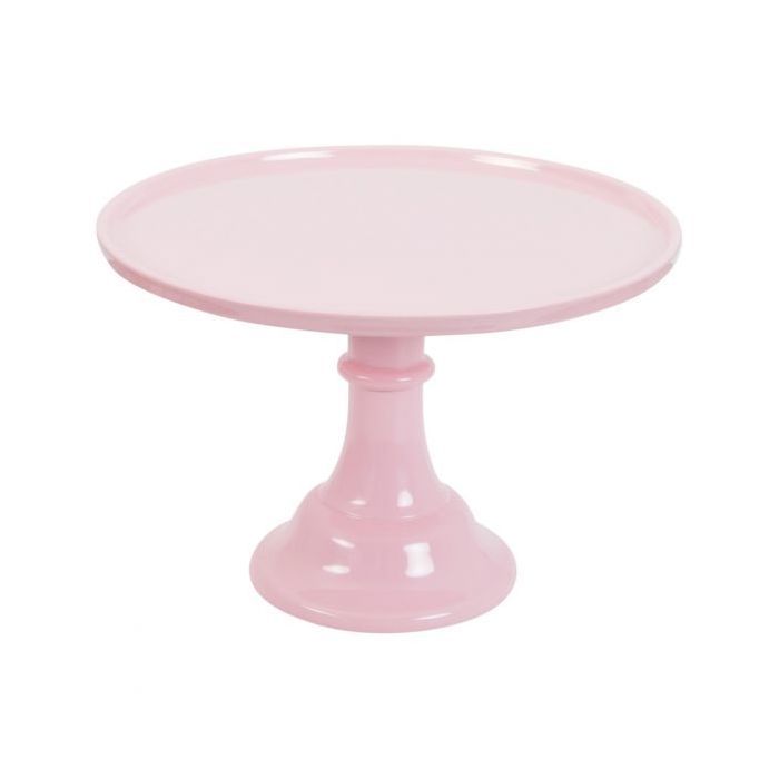 Plateau à gâteaux large rose