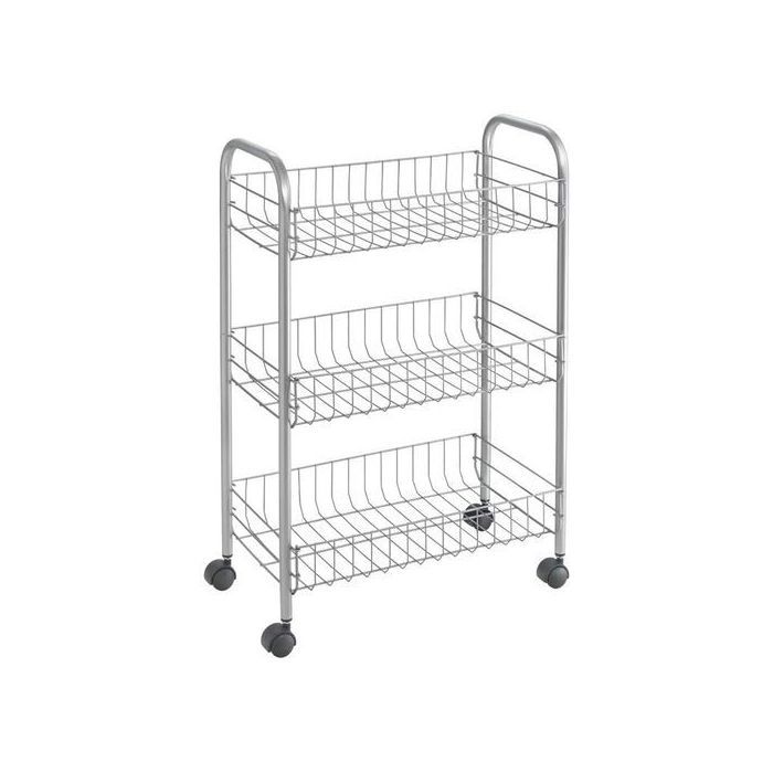 Metaltex Chariot multi-usages 3 tages Revtement Polytherm 41 x 23 x 63 cm