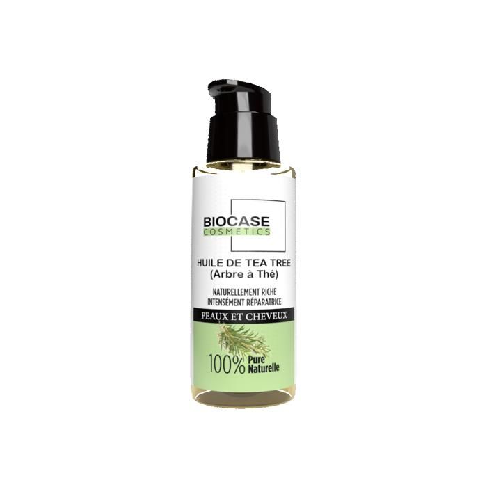 Huile Végétale - Tea Tree - 30Ml - Hydratant - Pour Cheveux Abîmés - Biocase Cosmetics