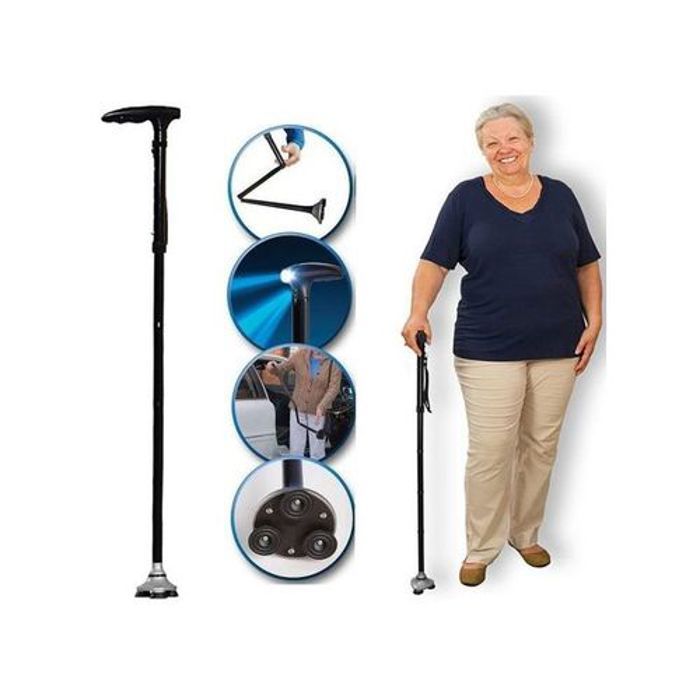 Canne Magique Canne de marche médicale Canne pliante avec lumière LED