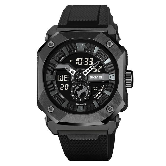 nouveau luxe hommes mode multifonction numérique métal poignet Date montre analogique