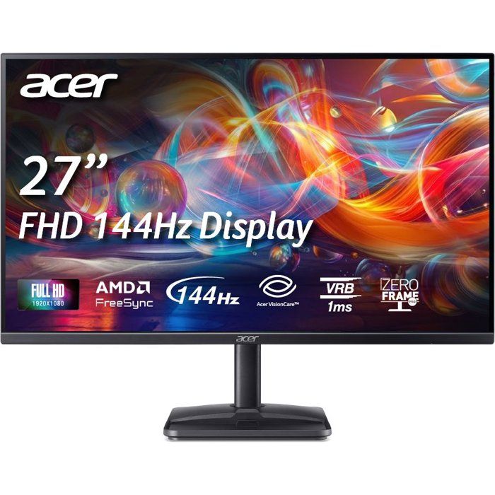 Skärm PC - ACER - 27'' - FHD - 144Hz - VA-panel - 4ms - EK271P0