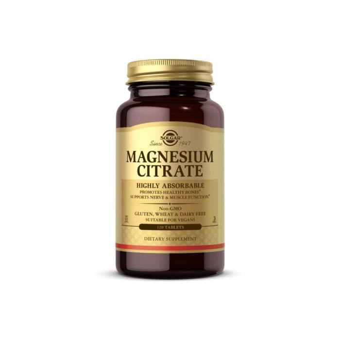Compléments alimentaires Magnesium Citrate 210 MG BI5910 , Solgar,