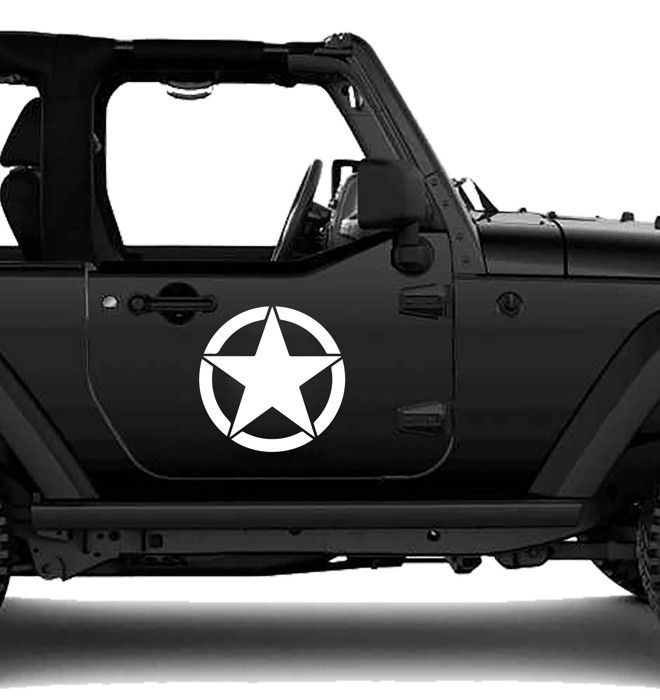 Sticker Jeep Army Star