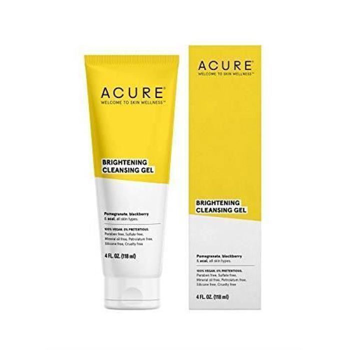 Gel Nettoyant - Acure - Éclaircissant - 118 ml - Sans Parabène - Tous Types de Peau