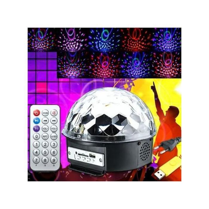 Boule Magique LED avec Projecteur - Musique & Télécommande