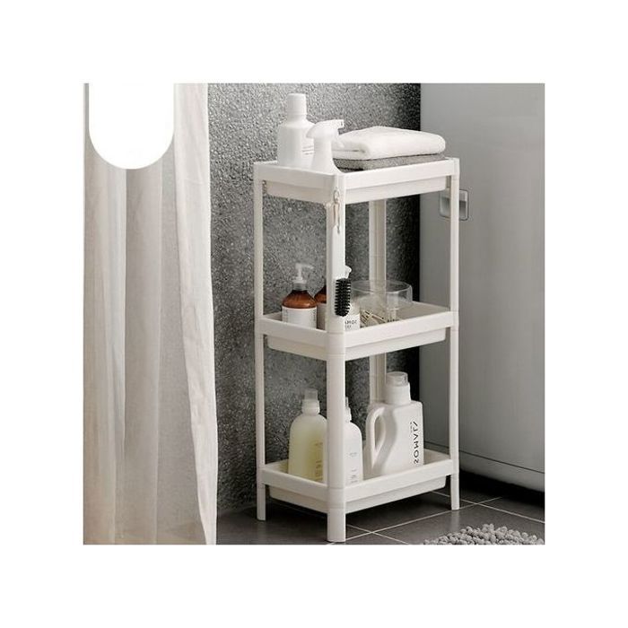 Étagère de Salle de Bain - Organisateur Polyvalent de 3 Niveaux pour Cuisine