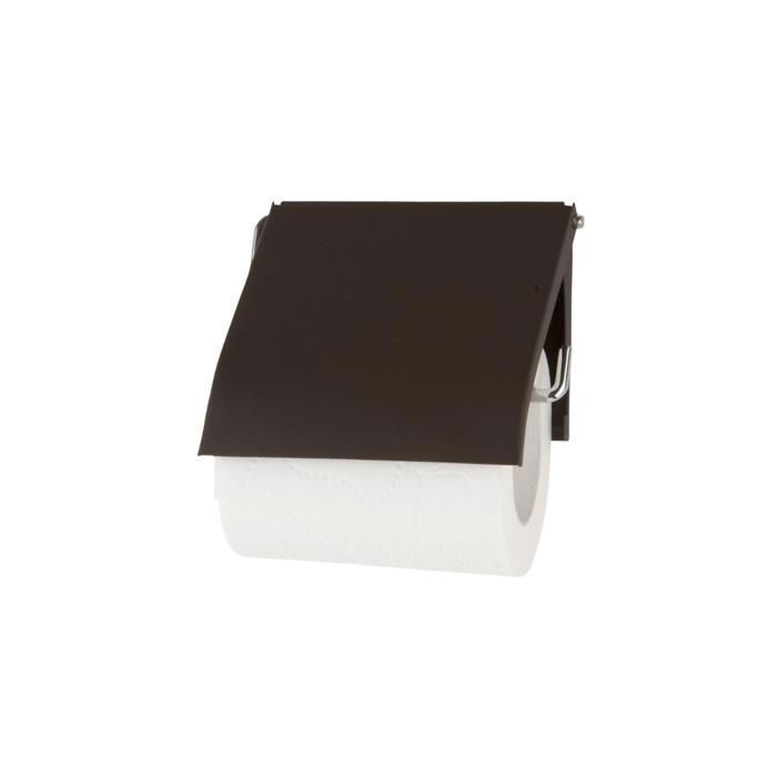Porte-papier WC - SOFTTOUCH - Café Moka - Métal - 12.5x13cm - Design contemporain