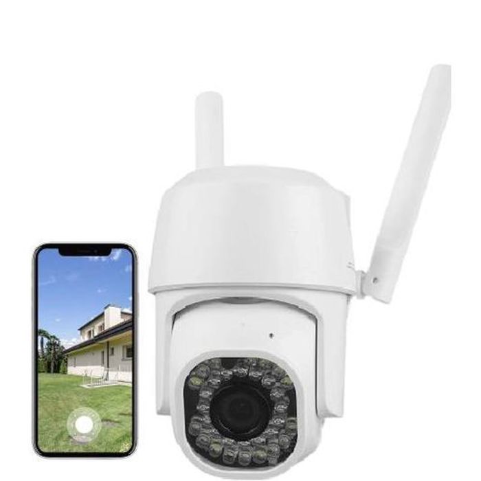 Caméra de Surveillance - WiFi - 1080P - Vision Nocturne Couleur - 360° - Étanche
