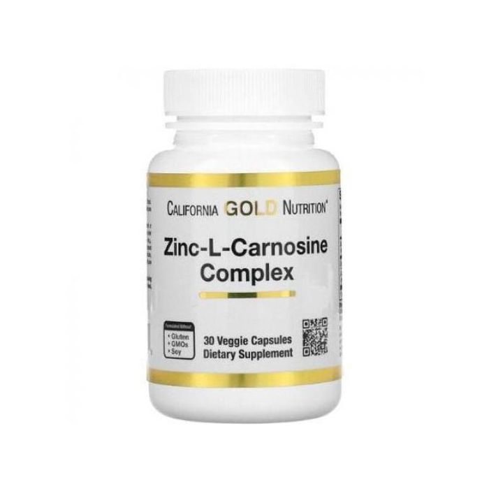 Complexe de zinc-L-carnosine, 30 capsules végétariennes