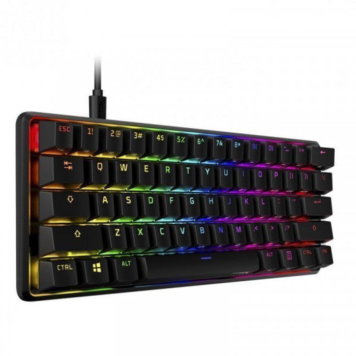 Clavier Mécanique - HyperX - Alloy Origins 60 - Rétroéclairage RGB - Touches HyperX Red - Châssis Aluminium