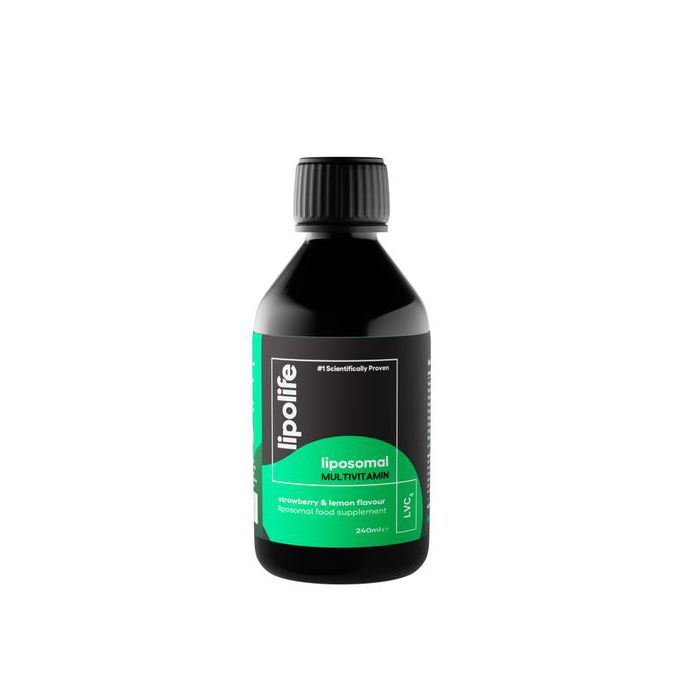 Lipolife LVC5 Multivitamines liposomales - Saveur fraise et vanille, 240ml - Made in UK