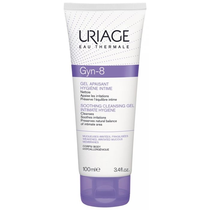 Gel Apaisant Hygiène Intime - Uriage - Gyn-8 - 100ml - Hypoallergénique - Mixte