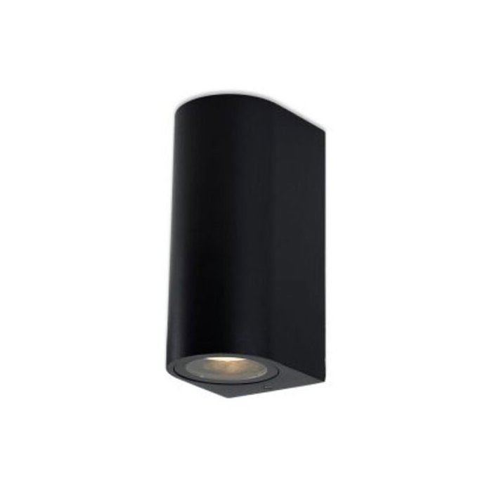 APPLIQUE MURALE FORIO NOIRE+LAMPE LED GU 10*2 3000K IP54