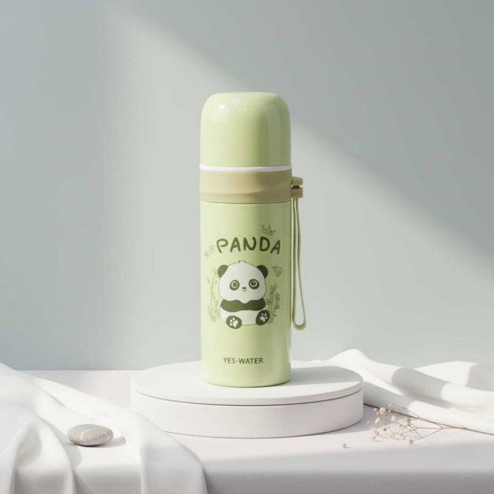 Thermos-Bouteille d'eau Isotherme - AYA HOME - Modèle Junior - Acier Inoxydable - 350ml - Vert