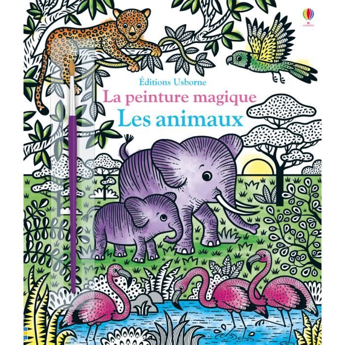 Livre de peinture magique - Usborne - Les animaux - 251x220 - Pour enfants - Mixte - Blanc