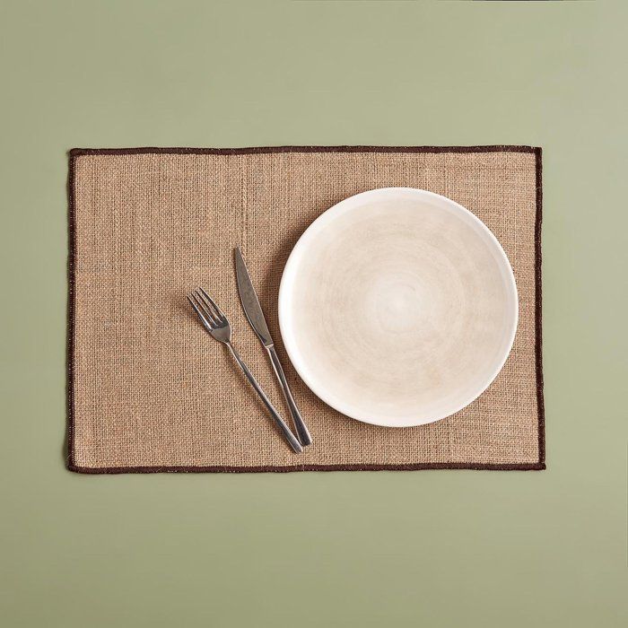Set de table en jute Misty marron (35x50 cm)