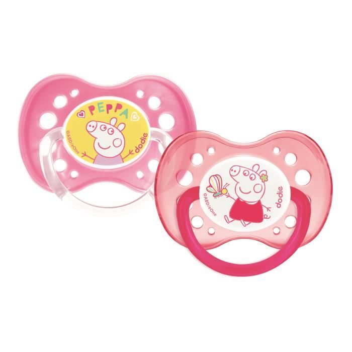 Dodie Sucette Anatomique +18m Peppa Pig Lot de 2