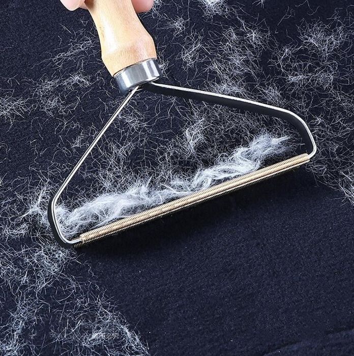 Brosse vetement tissu anti peluche pour enlever les poils et poussière, brosse chat et chien