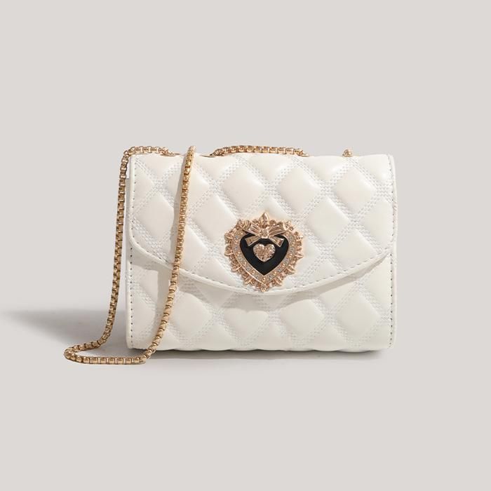 Sac à main - COUCOU PARIS - CK091-1 - Cuir blanc - Édition limitée - Bandoulière réglable