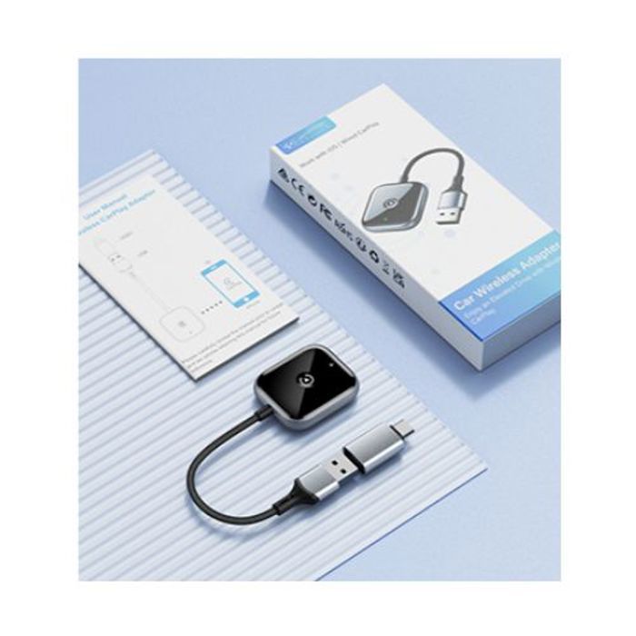 Adaptateur sans fil - JDG - Android Auto - USB-C/USB - Compatible Android 11+ - Design compact