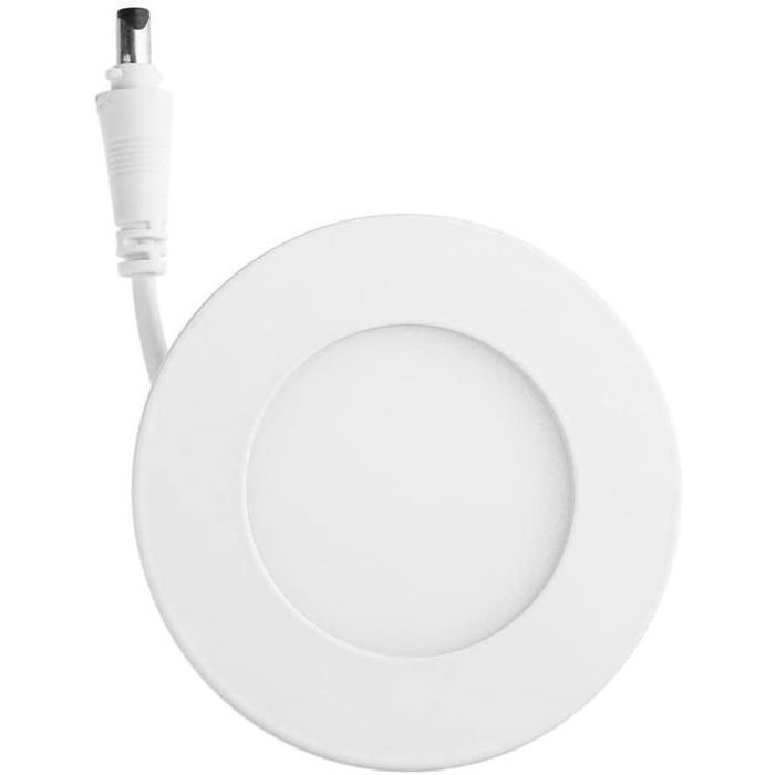 Lampe Panel LED Ronde Slim Encastré 3W Blanc Froid