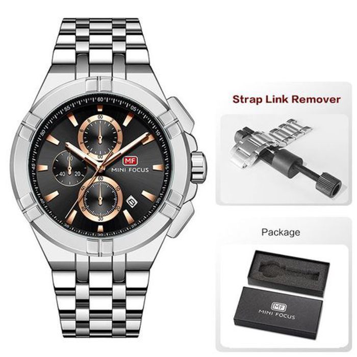 Montre - Mini Focus - Modèle 2023 - Bracelet Acier - Chronomètre - Mixte