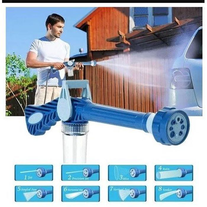 Pistolet à Pression Multifonctionnel 8 en 1 Pour Laver Voitures, Fenêtres