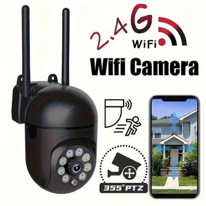 Camera IP Wifi HD 5g sécurité sans fil, avec suivi humain couleur noir-303