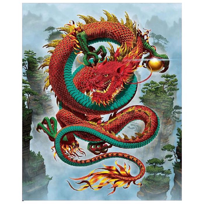 Educa Puzzle de 500 pièces pour Enfants - LE DRAGON DE LA BONNE FORTUNE, VINCENT HIE - 48 x 34 cm - EDUCABORRAS