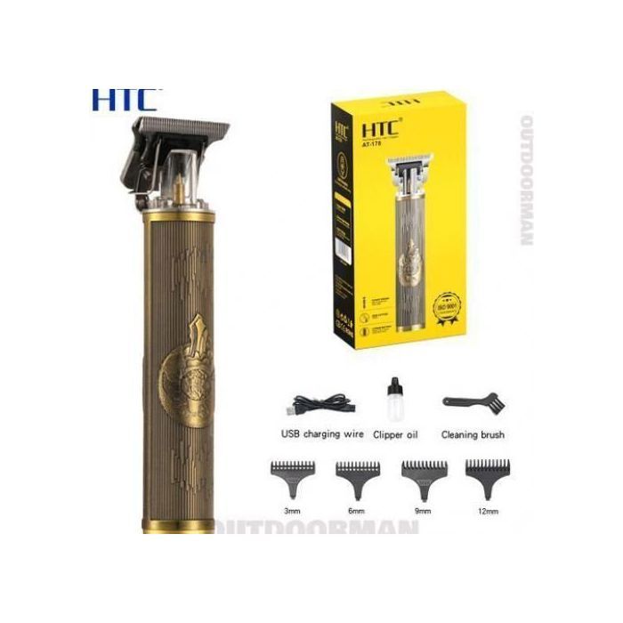 Htc Tondeuse Rechargable zero Cheveux Barbe Rechargeable Rasoir T-Blade AT-178 .