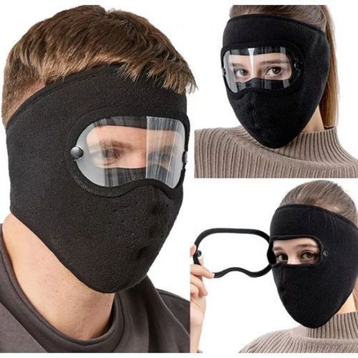 Masque Intégral pour Cyclisme d'Hiver avec Lunettes pour femme et homme