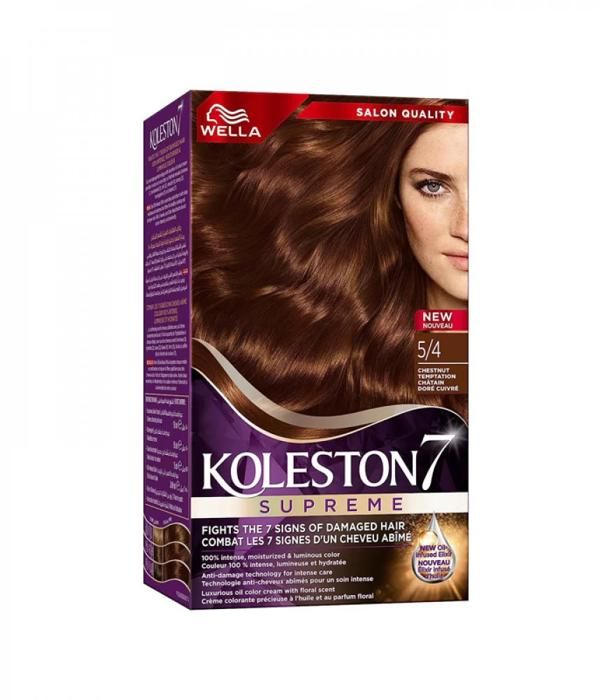 Teinture capillaire Koleston châtain attrayant 5/4 de Wella