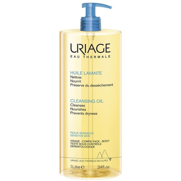 Huile nettoyante - Uriage - Lavante Visage et Corps - 1L - Sans parabène - Tous types de peau