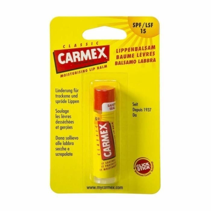 Baume à Lèvres - CARMEX - Classic - 4.25g - SPF15 - Hydratation et Nutrition