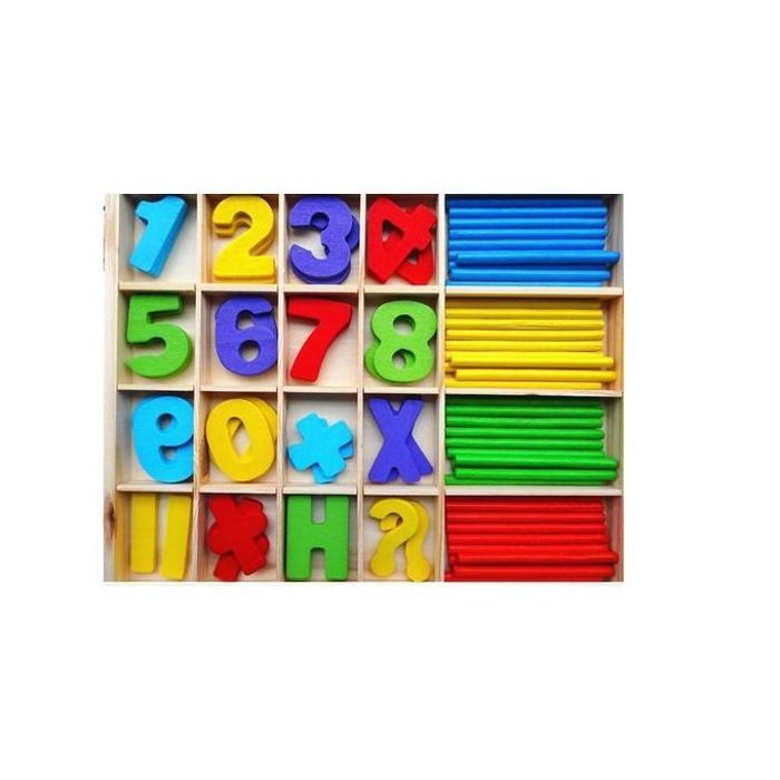 Jeu de Calcul en Bois - Pour Enfants - Apprentissage Mathématique