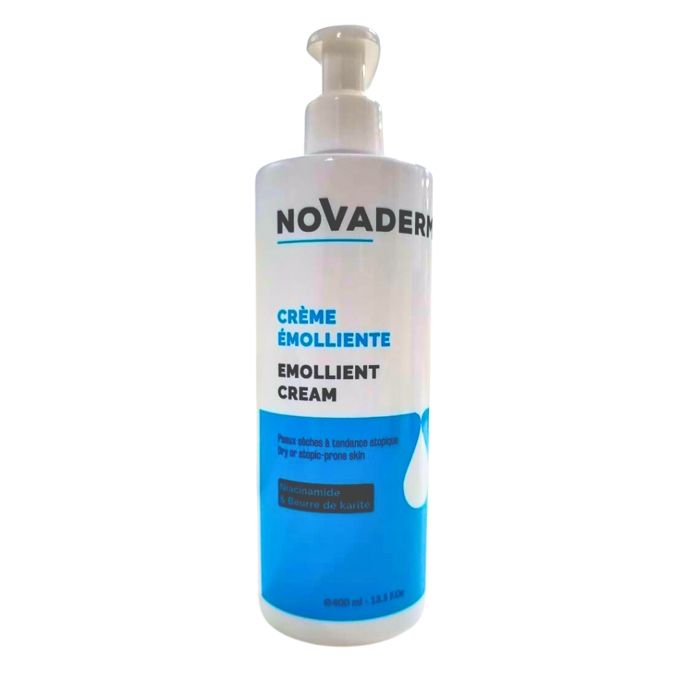 Crème Émolliente - Novaderm - 400ml - Peaux sèches - Non gras - Hydratation durable