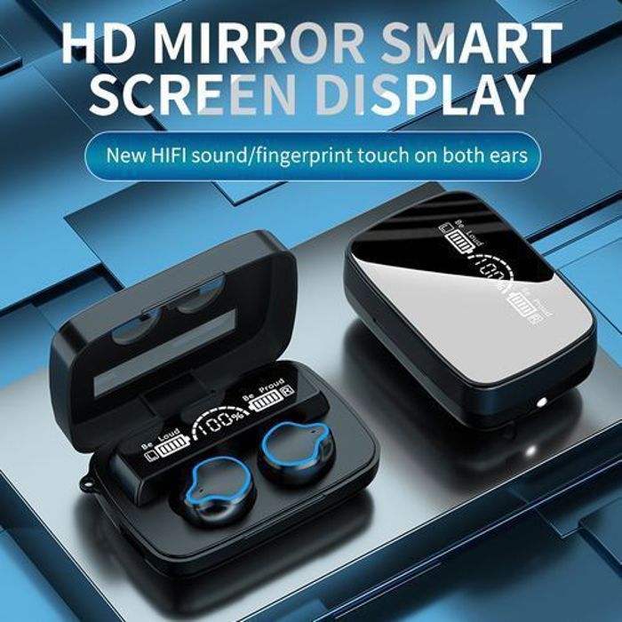 Casque - M9 - Bluetooth 5.1 - Son HiFi - Étanchéité IPX7 - Tactile 3D