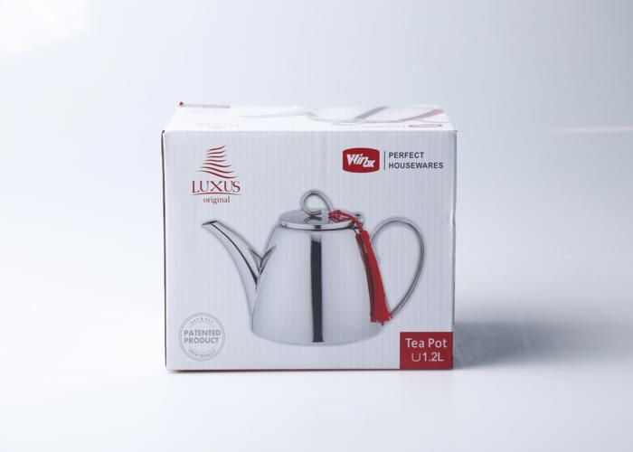 Théière - Inox - Réf T306 - 1,2 L - Design moderne - Idéale pour les amateurs de thé