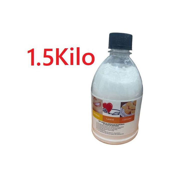 Pack De  1.5 kilo Bicarbonate De Sodium Poudre