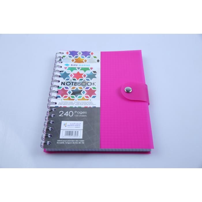 Notebook A5 – quadrillage 5×5 – 240 pages – couverture polypro