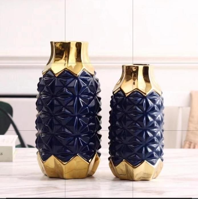 Vase décoratif - DUO - Bleu - Mixte - Adulte - Objets décoratifs