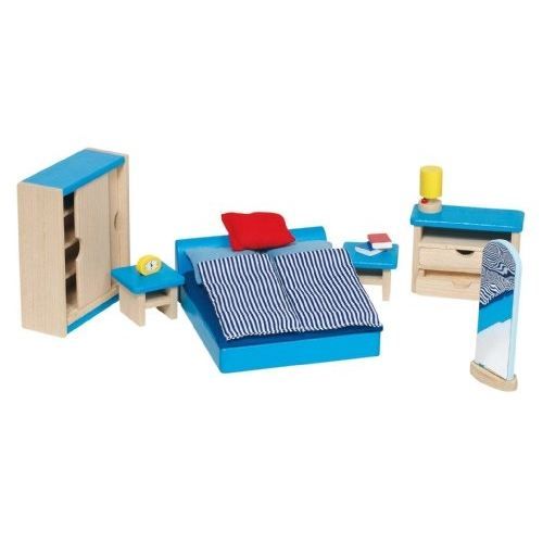 Mobilier de chambre à coucher pour maison de poupées - GOKI - 51906 - 14 pièces