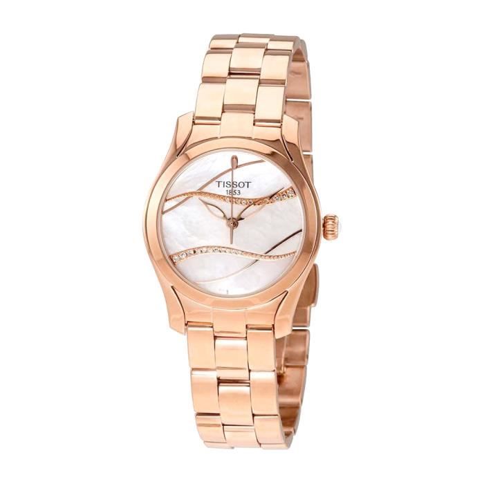 Montre - TISSOT - T-WAVE - Acier Inoxydable - Or Rose - Femme - Quartz
