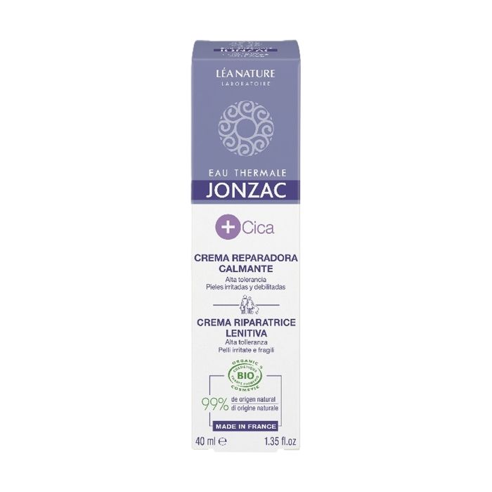 Crème réparatrice - Jonzac - Cica+ - 40ml - Bio - Apaise et régénère la peau