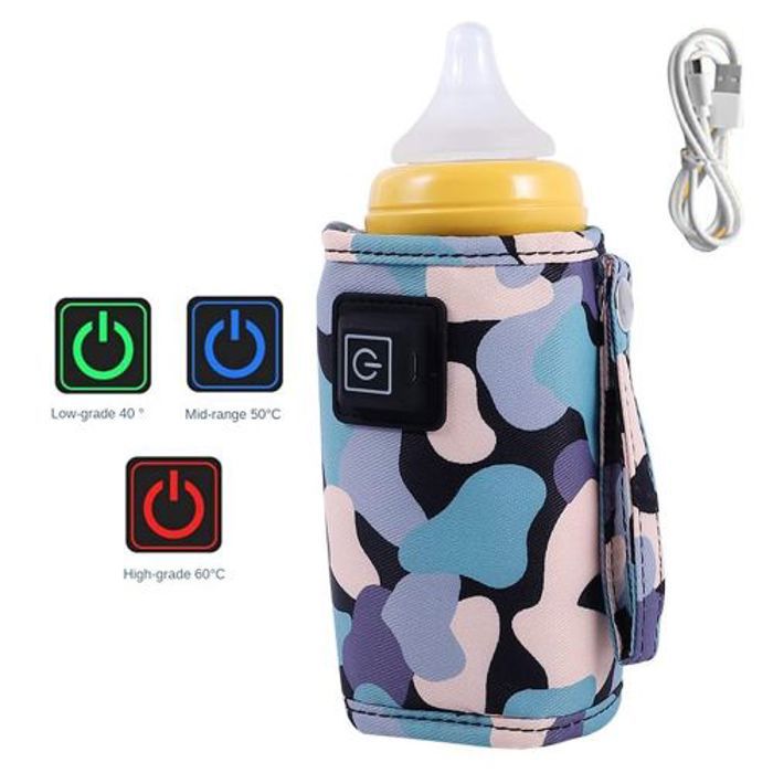 Chauffe-Biberon USB Réglable à 3 Vitesses pour  Garder Lait de Bébé au Chaud